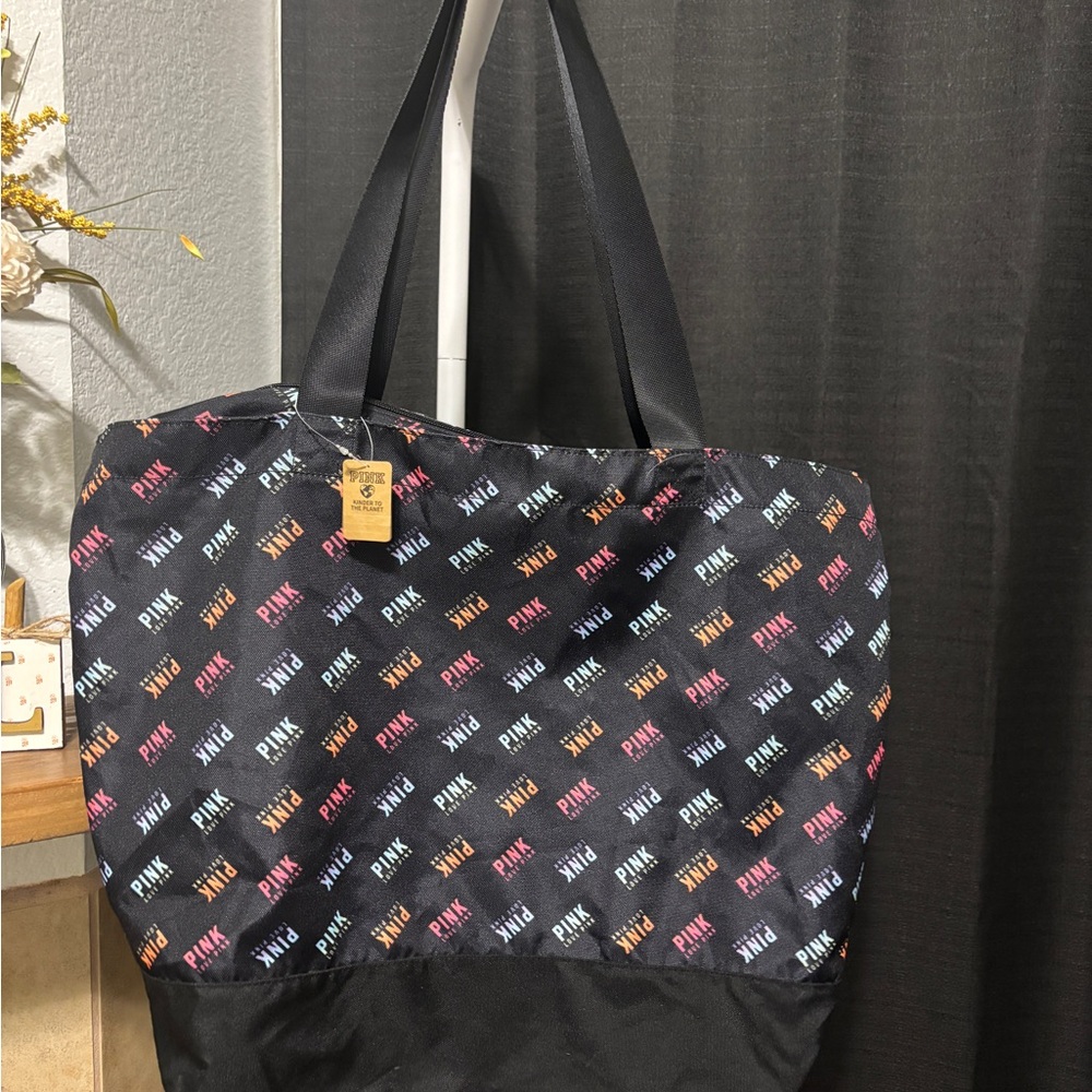 PINK Victoria's Secret Multicolor Logo Tote